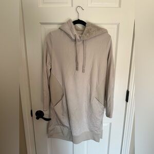 Athleta Light Beige Fleece Hoodie